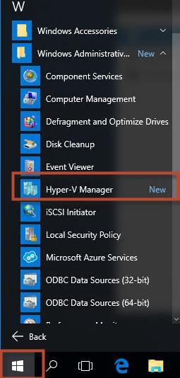 When installation is finished, verify that Hyper-V installed correctly.