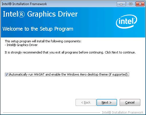 Install the Intel Drivers To enable GPU operation, Intel drivers must be installed into the VM. 1. Start the VM. In the Resources pane, right-click on the VM, and click Start.