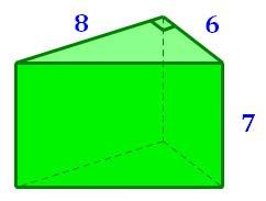Chapter 12 Surface Area and Volume Surface Area by Decomposition Sometimes the student is asked to calculate the surface are of a prism that does not quite fit into one of the categories for which an