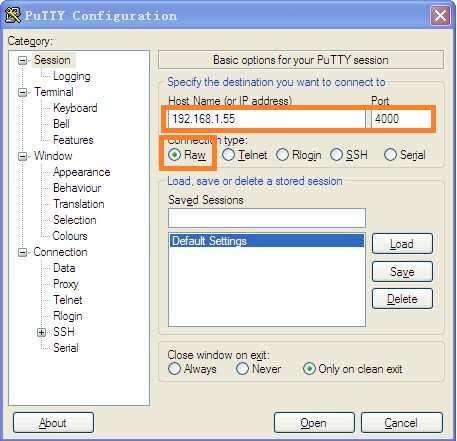 Settings to allow you to see what you are typing in PuTTY Once connected