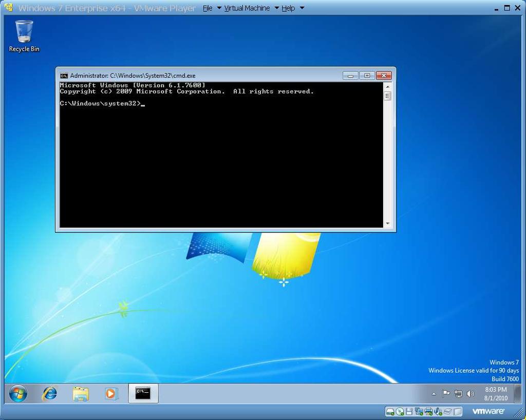 Step 8: A black "Command Prompt" window will be displayed.