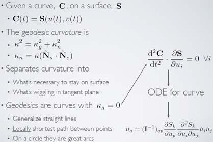 Curves Geodesic Curves Parametric Curves