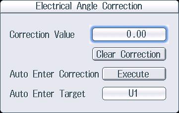 Cancels the computation Set the first X-axis value [V] and Y-axis value [rpm] ( 1.000 T to 1.000 T).