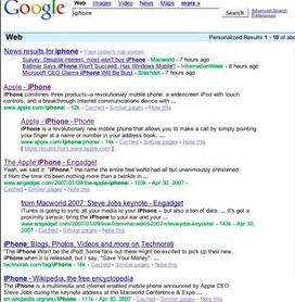 SERP for iphone 2007 to Today 2007 2011 News Images Video Shopping So