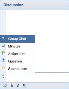Using the Chat Feature FreeConference Desktop Sharing User Guide Enter message here Figure 19 1. Type your message in the Discussion window (see figure 19) 2.