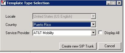 In the Navigation Pane on the left, right-click on Line then navigate to New, New SIP Trunk From Template: On the next screen, Template Type Selection, verify that the information in the