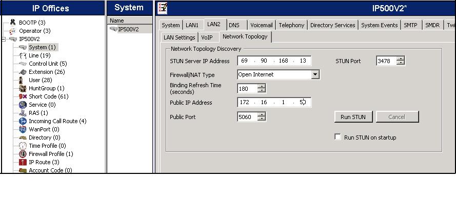 On the Network Topology tab in the Details pane, configure the following parameters: Select the Firewall/NAT Type from the pull-down menu to the option that matches the network configuration.