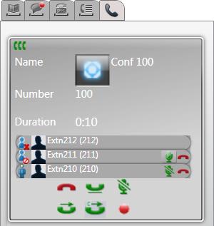 13.8 Conference Calls You can use the Avaya IP Office Plug-in to select and call the parties that you want to include in the conference call and then start the conference.