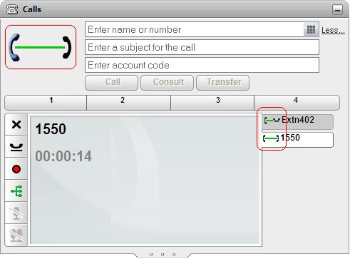 3.3 Call Icons Call icons are used by the Calls gadget to indicate the current status of a call.