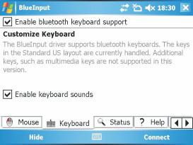 " Make sure your Bluetooth keyboard is correctly paired to your smart phone. If this error appears while your keyboard is paired, redo the pairing.