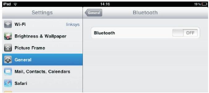 Turn Bluetooth ON, it will start searching for Bluetooth devices.