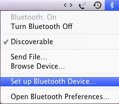 Connect with Macintosh OSX NOTE: Before you connect the Bluetooth Keyboard, please make sure you have Bluetooth