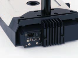 Leica TL RC TM / TL RCI TM Transmitted Light Stand TL RCI TM : Heat sink for the integrated light source and ports for the external control (2 USB, 2 CAN).