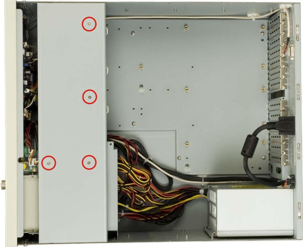 CPU card clamp and drive bay stabilizer bracket to the fan bracket ( Figure 4-5).
