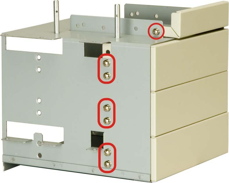 Figure 4-7: Drive Slot Blank Plate Retention Screws (Other Side Similar) Step 2: Remove the drive slot blank plate from the drive bracket.step 0: 4.5.6 Install Drives 4.5.6.1 5.