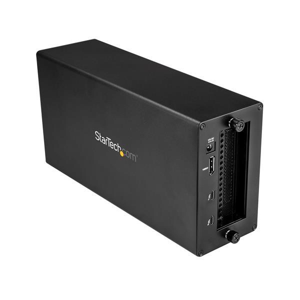 Thunderbolt 3 PCIe Expansion Chassis with DisplayPort - PCIe x16 Product ID: TB31PCIEX16 This Thunderbolt 3 PCIe expansion chassis lets you add a PCI Express card to your laptop or desktop computer,