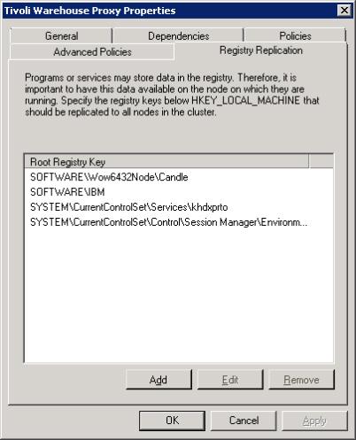 Figure 50. Registry Replication window showing required settings 5. Click Finish. 6. Set up CTIRA_HOSTNAME in the khdcma.