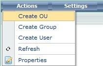 1 Creating Organizational Units AD Administration offers 2 ways to create OUs.
