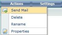 5.7.2 Mails to Groups AD Administration offers 2 ways to open the Send Mail window for groups.