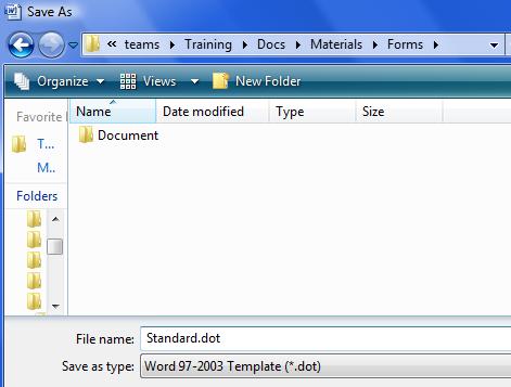 CHANGE THE LIBRARY DOCUMENT TEMPLATE The document library template is stored in a folder called Forms, which resides within the document library.
