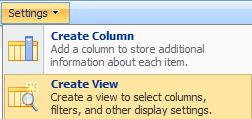 CREATE A DOCUMENT LIBRARY VIEW Creating extra views for a document library will allow users to quickly change how the items are listed by simply selecting the view.