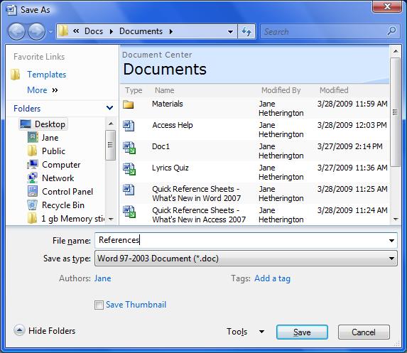 (If your system is only accessible internally, you may not be required to sign in to connect) Type the information into the Word document and then use the Save As command to save the document In the