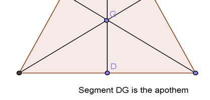 I know the slant height of the tetrahedron is just the height of the equilateral triangle, which