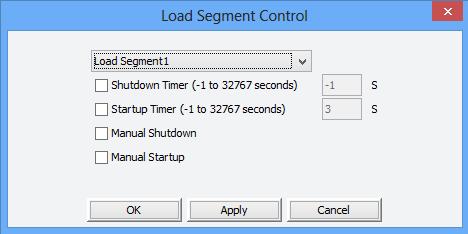 Figure 3.3.7.3 3.3.8 Load Segment Control setting Select UPS node, click Load Segment Control item of Device menu to configure load segment parameters.