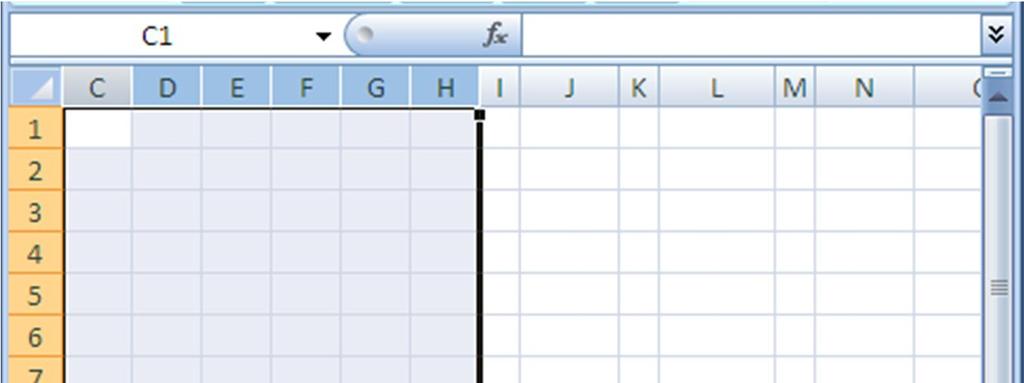 Lesson 4: Introduction to the Excel Spreadsheet Do this a couple more times, widening or narrowing the column width of a few adjacent columns (columns next to each other), each time hitting Ctrl-z