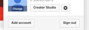 Finding the Creator Studio 1. Go to the main drop down menu by clicking your member avatar in the top right hand corner.