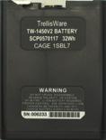 95 Battery Type: Lithium Ion TW-1460 Single Battery Charger Compact portable charger for charging the TW-1450 32 Wh Rechargeable Battery Low profile, easy to store, and charges a battery to full
