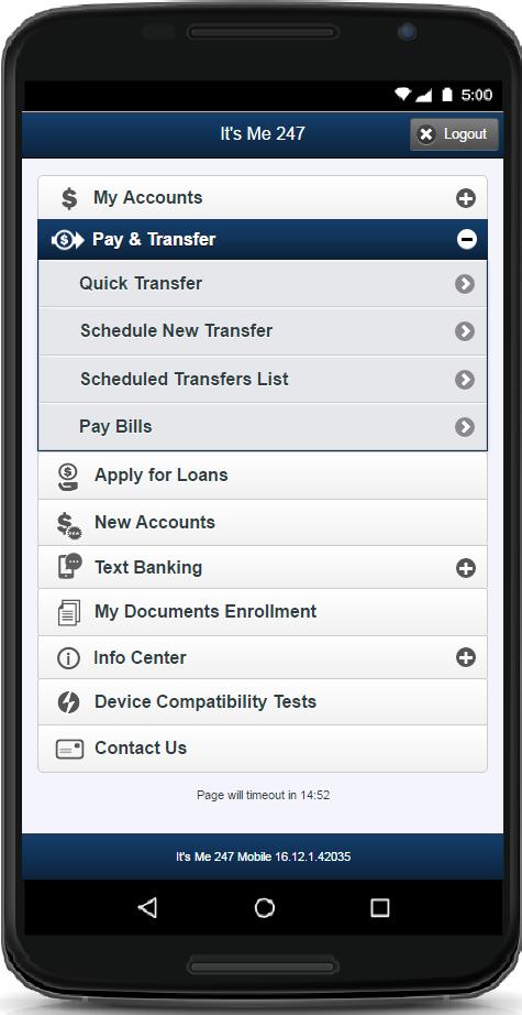 The Quick Transfer selection will cover the majority of members wanting to schedule transfers that are Right Away.