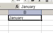 Completing a Series If you are entering information into Excel that is part of a series (such as the months of the year), Excel will extend the series for you.