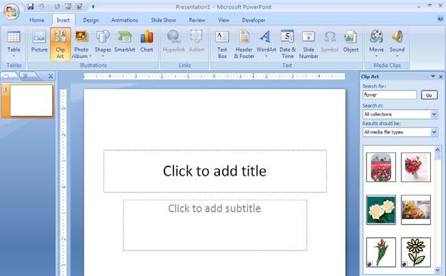 Using Graphics to Enhance A PowerPoint Presentation This document provides instructions for working with various types of graphics in Microsoft PowerPoint.
