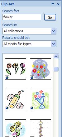 Click on the clip art to insert it into your presentation. 4.