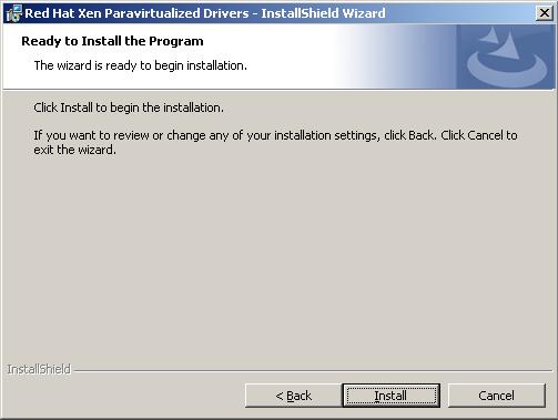 The unsigned driver warning (Network and Disk driver has not been digitally signed) dialog
