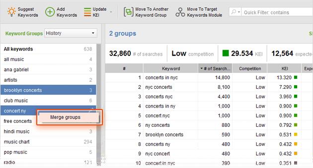 How-to 2: Fine-tune your keyword groups.
