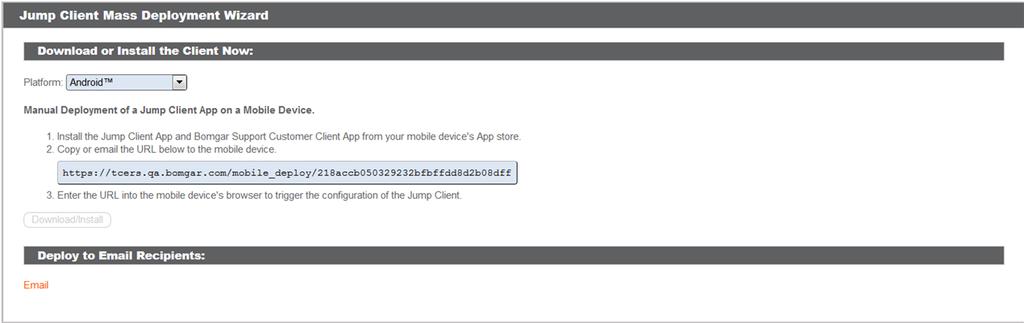 Complete the information needed for your Jump Client, such as Jump Group, Public Portal, etc. 3. Click Create. 4.