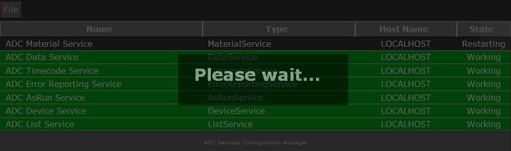 To Globally Restart all Services From the menu bat select File > Restart all. This option restarts all services.