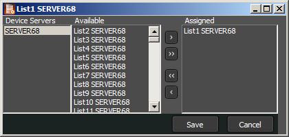 Manage Playlist v5 Configurations The Device Server(s) provides information of the Lists that are available.
