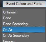 The Appearance Settings dialog is displayed. This dialog allows a user to specify display colors for specific content in a playlist along with the appearance and position of columns. 3.