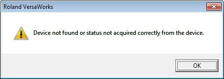 5. The following error message may be displayed if the port selected above is not the one used for the printer. 6.