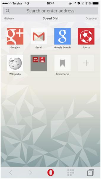 OPERA MINI APPLICATION Setup web browsing in Opera Mini Once you have downloaded the