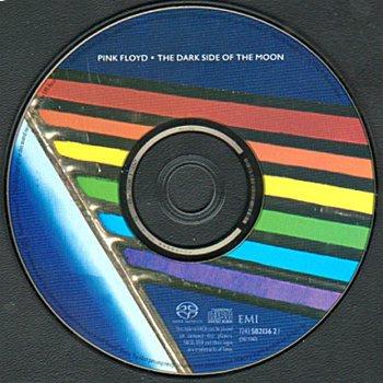 Black/blue/white sticker on cover: PINK FLOYD THE DARK SIDE OF THE MOON 30TH ANNIVERSARY EDITION SACD.