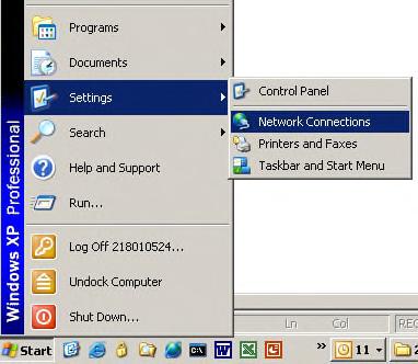 connection settings for both Windows