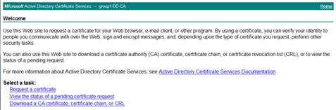 To generate a certificate with Server Authentication only, type: certreq -submit -attrib CertificateTemplate:WebServer C:\Users\<user>\Desktop\certcsr.