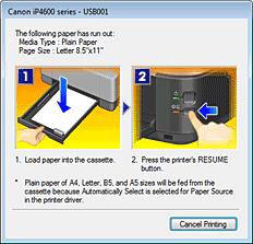 an application software that shows the status of the printer and the progress of printing on the Windows screen. You will know the status of the printer with graphics, icons, and messages.