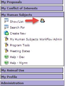 Viewing Items as a Delegate Here are the steps to view another person s items as their Delegate: If you are listed as research personnel (student, study