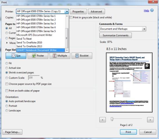 Select File, import and choose