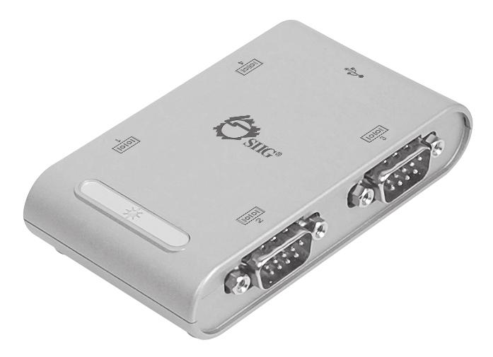 Package Contents 4-Port USB to RS-232 Serial Adapter Hub USB 2.